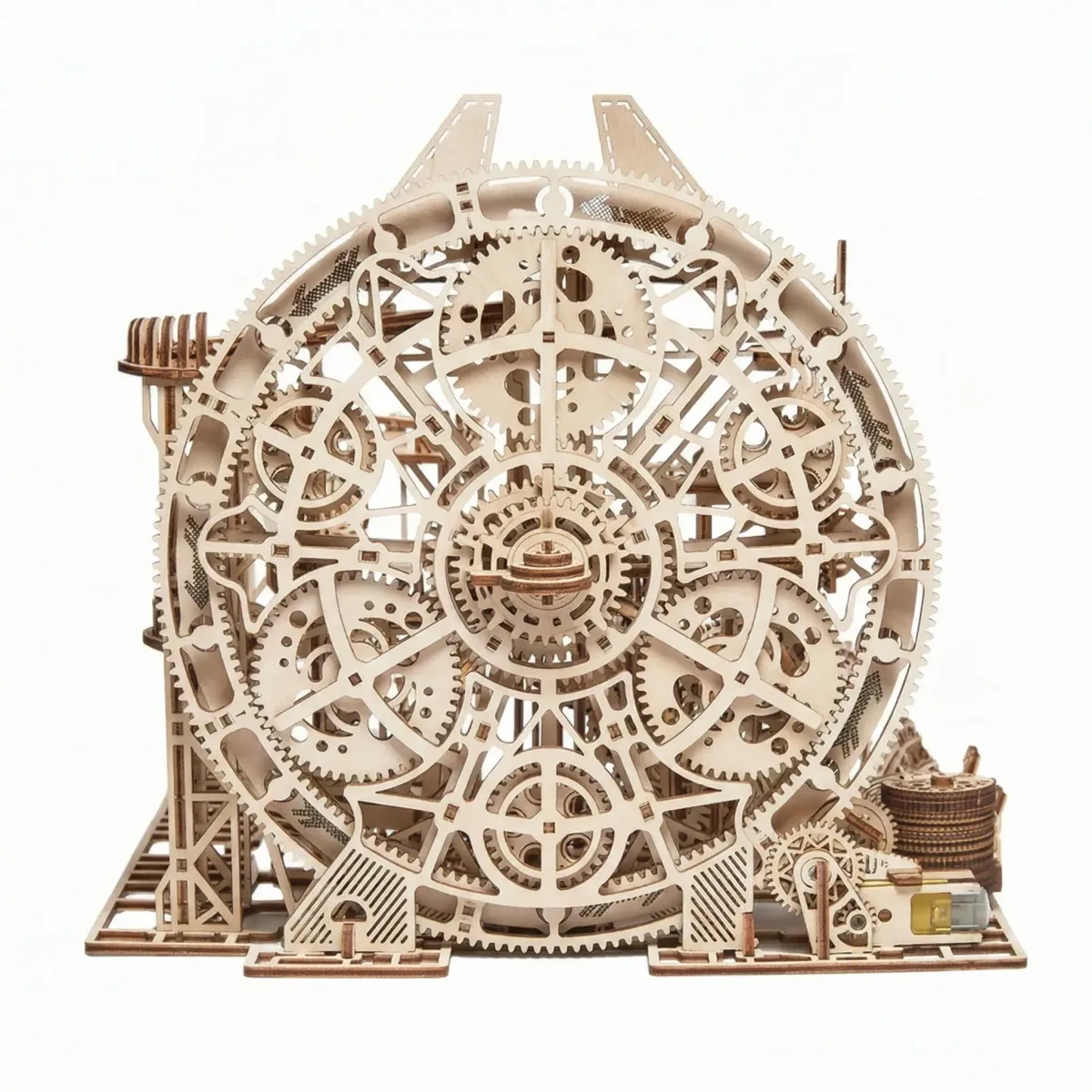 Wooden Galaxy Marble Run Puzzle Mechanical Gear Track Logic Game