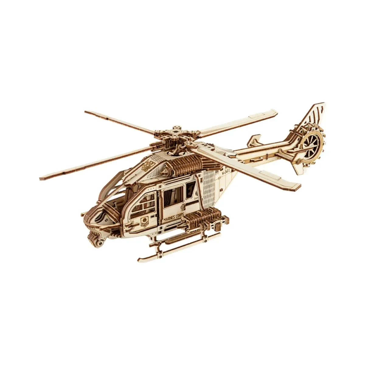 Wooden Thunder Chopper Puzzle Mechanical Motorcycle Model Assembly
